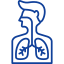 Respiratory System Icon Respiratory system icon for lung care Akola